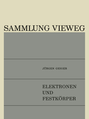 cover image of Elektronen und Festkörper